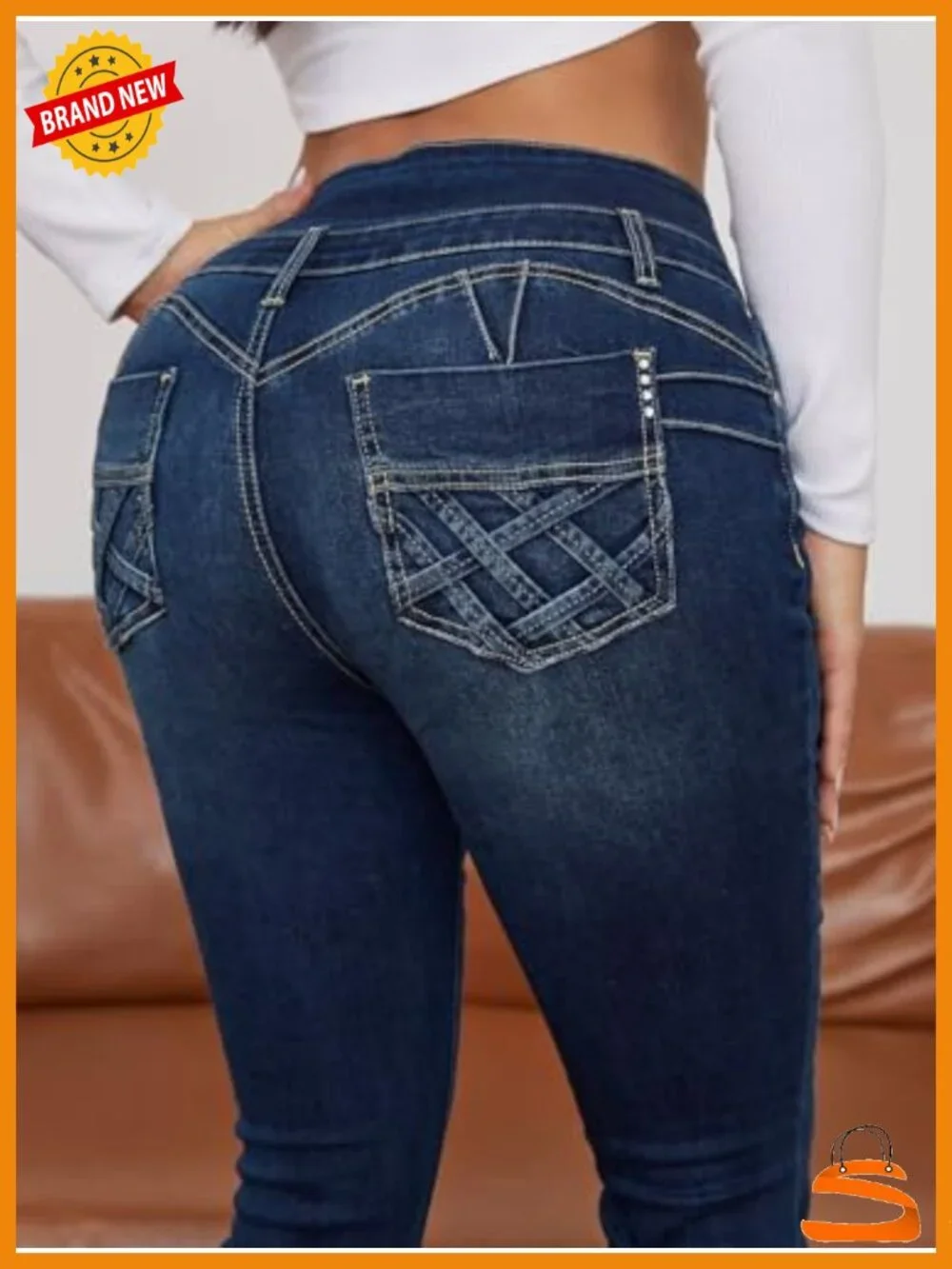 High Waist Bootcut Flare Jeans Tummy Control Butt Lifting Stretch Denim